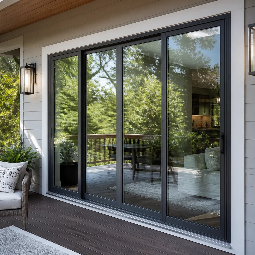 Sliding glass doors